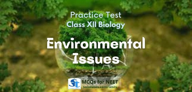 Environmental Issues :  Biology (Class 12th) Revision Test | MCQs for NEET