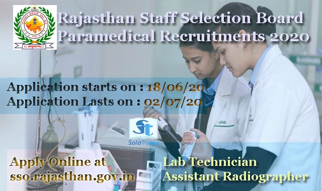 RSSB Recruitment 2020 - apply online for 2177 paramedical Vacancies