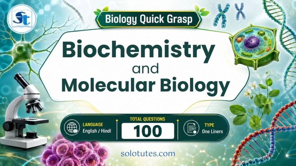 100 Important Questions for Biochemistry and Molecular Biology