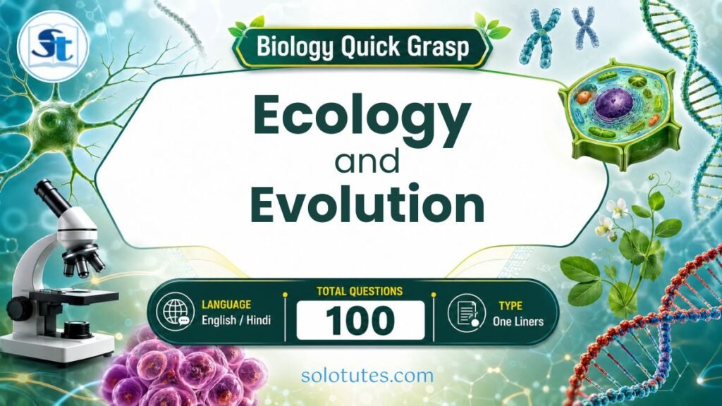 100 Questions on Ecology and Evolution | Biology One Liners