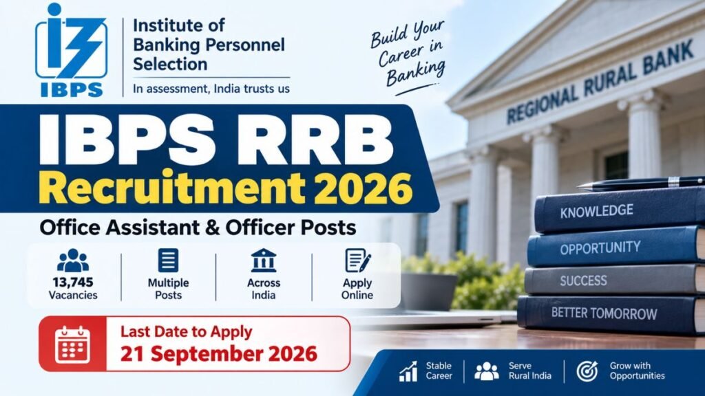 IBPS RRB Recruitment 2026 – 13,745 Vacancies, Apply Online