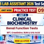 RRB LA UT09 – Clinical Biochemistry Practice Test 2: Renal Function Tests (RFT, Creatinine, Urea)