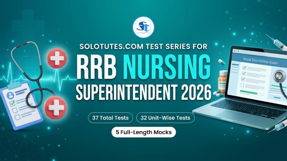 RRB Nursing Superintendent 2026 Test Series cover