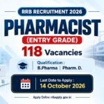 RRB Pharmacist Recruitment 2026: Apply Online for 118 Vacancies (CEN 05/2026)