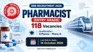 RRB Pharmacist Recruitment 2026: Apply Online for 118 Vacancies (CEN 05/2026)