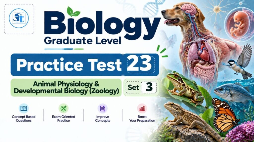 Biology Practice Test 23 – Unit 6 (Animal Physiology & Developmental Biology (Zoology) – SET 3/4)