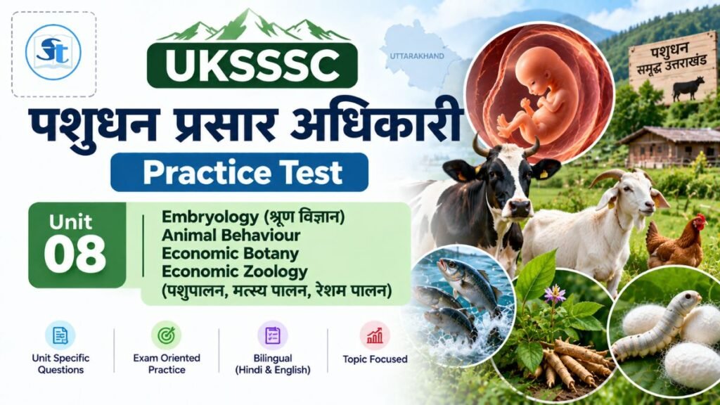 Embryology & Economic Biology Mock Test for UKSSSC Pashudhan Prasar Adhikari (LEO)