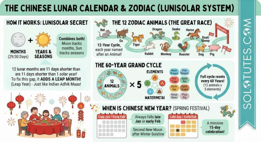 The Chinese Lunar Calendar & Zodiac Animals Explained