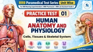 RRB PM-UT 01 – Anatomy & Physiology Test 1: Cells, Tissues & Skeletal System