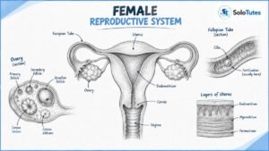 Human Female Reproductive System — Simplified Biology Notes