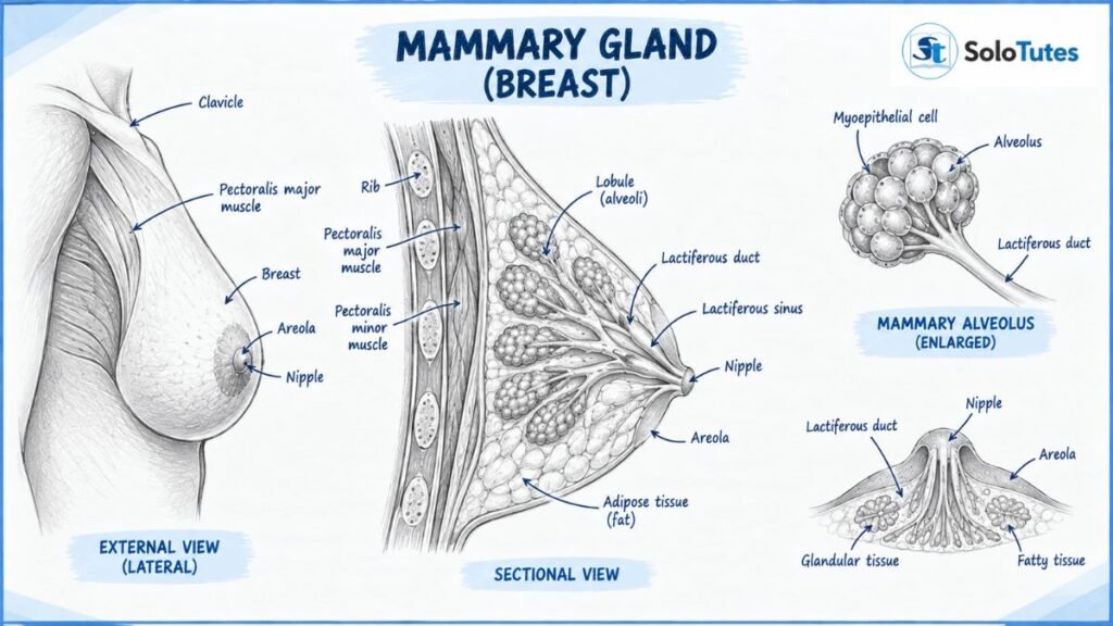 Breast And Mammary Glands — Structure, Morphology and  Functions