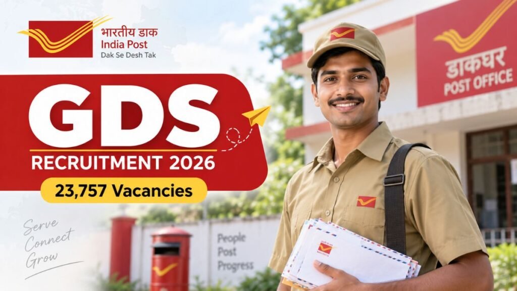 India Post GDS: 23,757 पदों पर भर्ती, 10वीं पास करें आवेदन