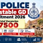 MP Police Constable GD Recruitment 2026: 7500 पदों पर भर्ती, आवेदन करें