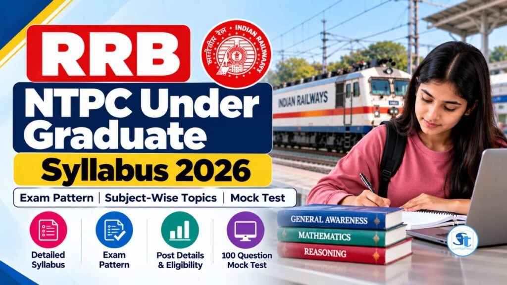 RRB NTPC Undergraduate Syllabus 2026: CBT 1 & CBT 2 Exam Pattern, 12th Pass Eligibility and Mock Test