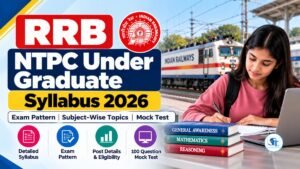 RRB NTPC Undergraduate Syllabus 2026: CBT 1 & CBT 2 Exam Pattern, 12th Pass Eligibility and Mock Test