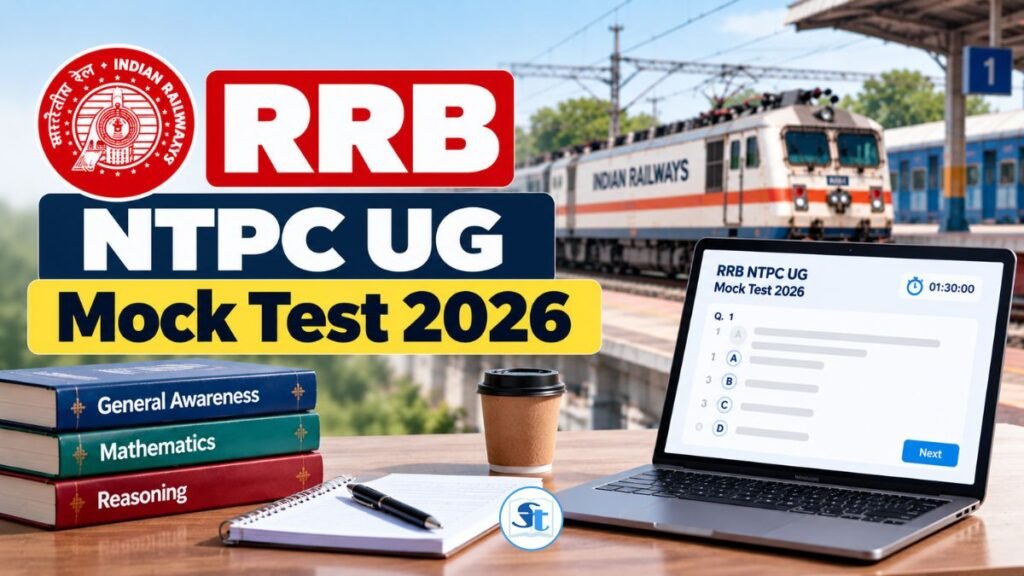 RRB NTPC UG (12th Pass) Free Mock Test 2026 – 100 Qs CBT-1