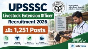 UPSSSC Livestock Extension Officer Recruitment 2026 – 1251 Posts